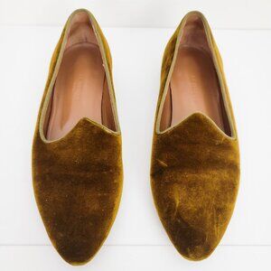 Le Monde Beryl Tobacco Velvet Venetian Slippers Flats 36 6